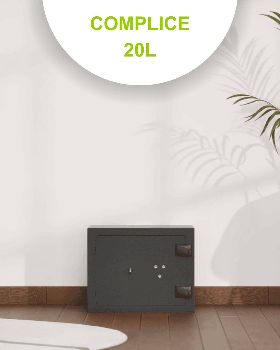 Cofre Fichet-Bauche COMPLICE 20 L — Chave + Segredo Mecânico